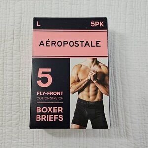 Aeropostale 5 Pack Boxer Briefs Men's XL Stretch Multicolor Lightweight NIB NEW